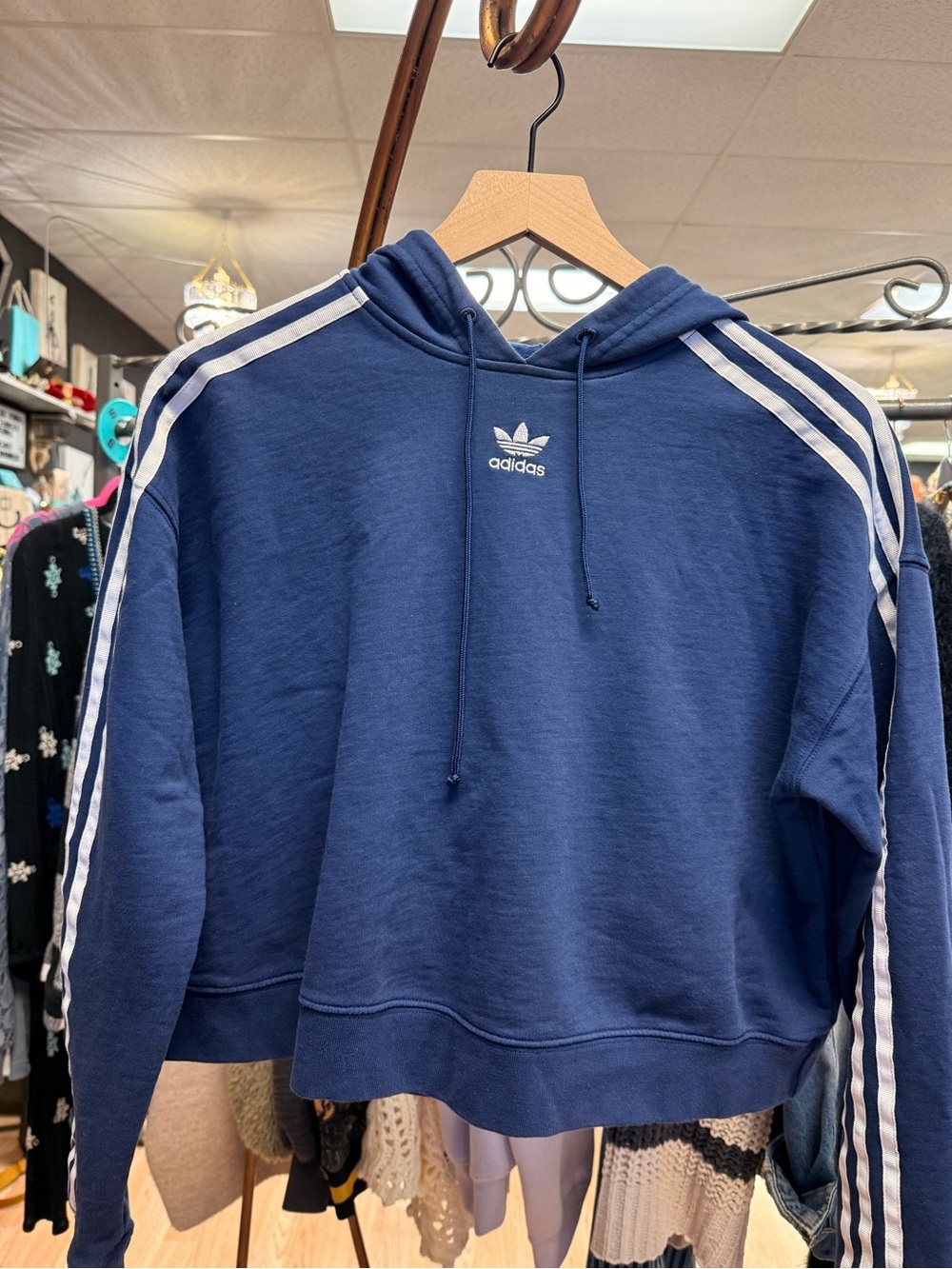 Adidas Cropped Hoodie